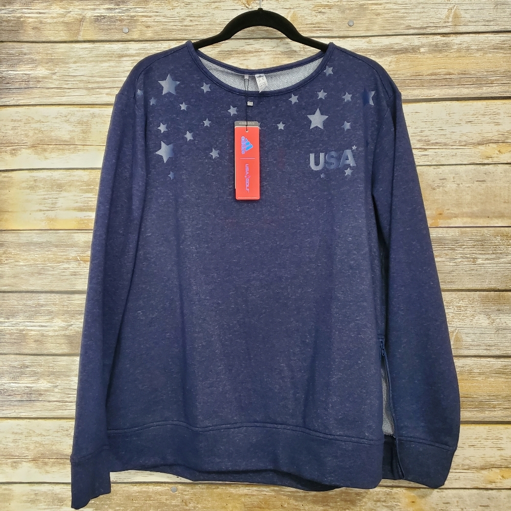 Adidas USA Golf Sweatshirt NWT